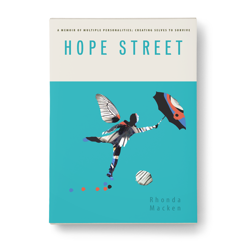 Health book cover with the title 'Book cover design - A memoir of Multiple Personalities'