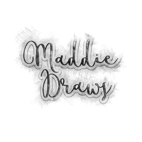 Artist logo with the title 'Maddie Draws'
