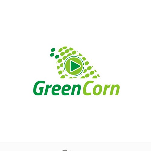 Record logo with the title 'logo for Green Corn Productions'