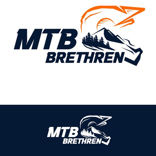 Mountain biking logo with the title 'Stunning logo design concept for MTB club'