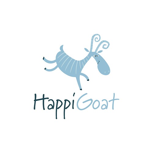 Goat logo with the title 'Goat logo'