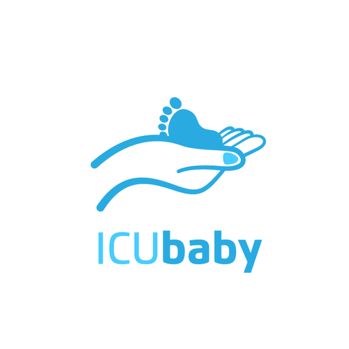 Support design with the title 'Logo For ICU baby'