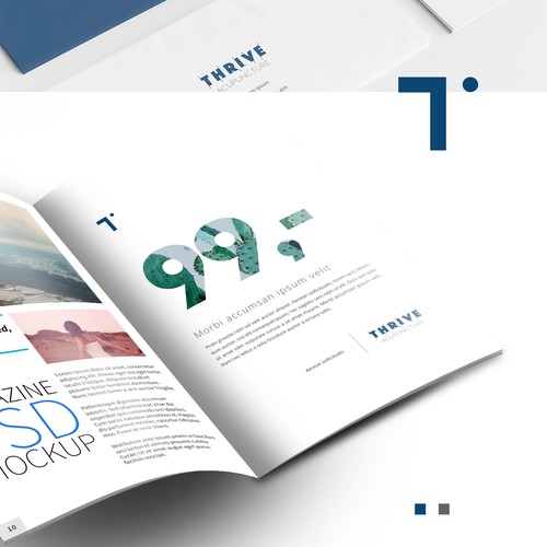 Magazine logo with the title 'Logo concept '