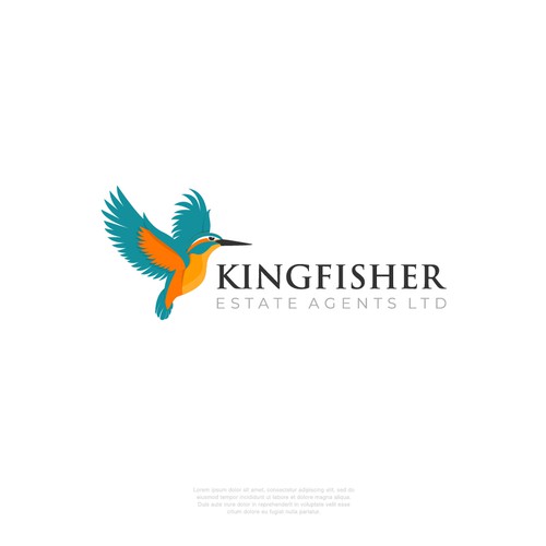 Flying logo with the title 'Kingfisher Estate Agents'