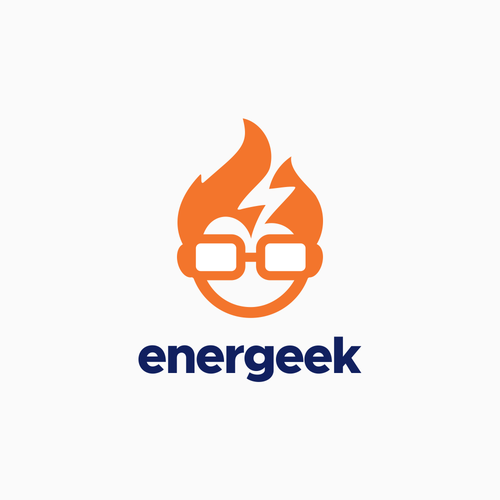 Energy design with the title 'Energeek Logo Design'