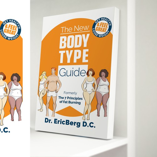 Weight-loss book cover with the title 'Book cover design'