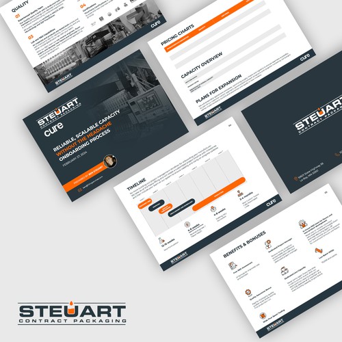 Presentation design with the title 'Presentation redesign'