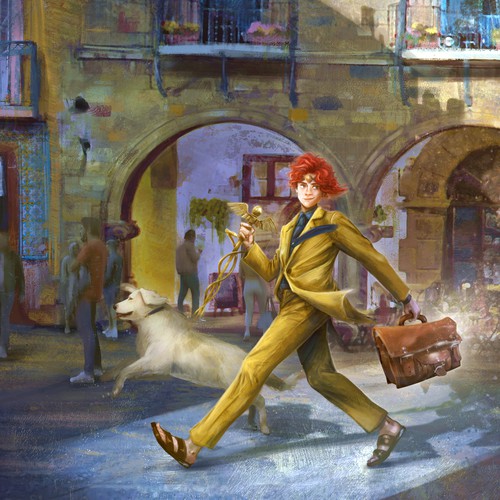 God design with the title 'Hermes, the God of Sales - illustration'