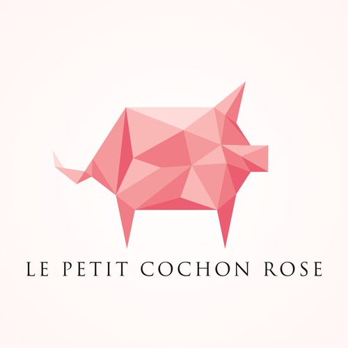 Low poly logo with the title 'A new age bank concept'