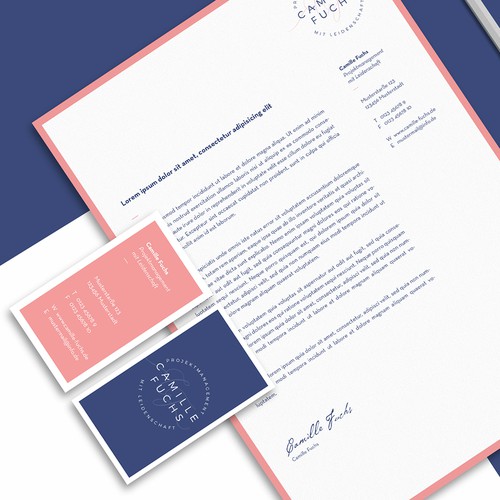 Simple font logo with the title 'Logo Desing for a project manager'