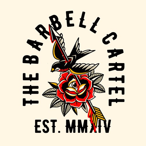 Bird t-shirt with the title 'The Barbell Cartel Tshirt design'