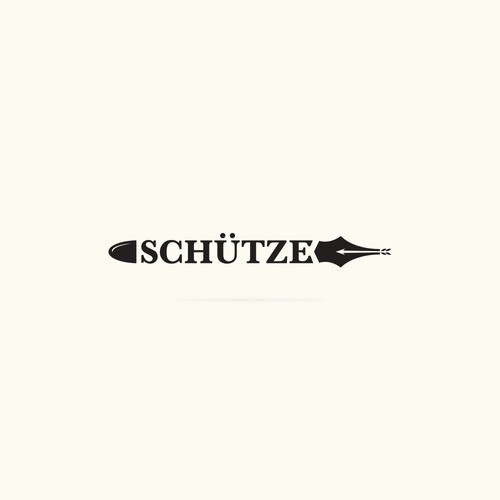 Writing design with the title 'Logo design for Schütze.'