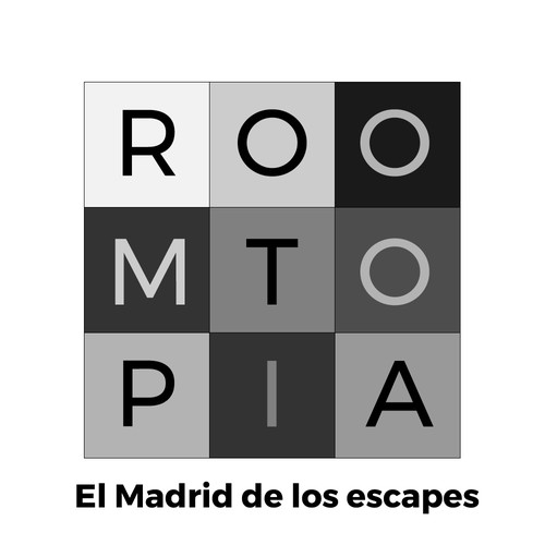 Puzzle logo with the title 'another logo for escape rooms company/program in theMadrid'