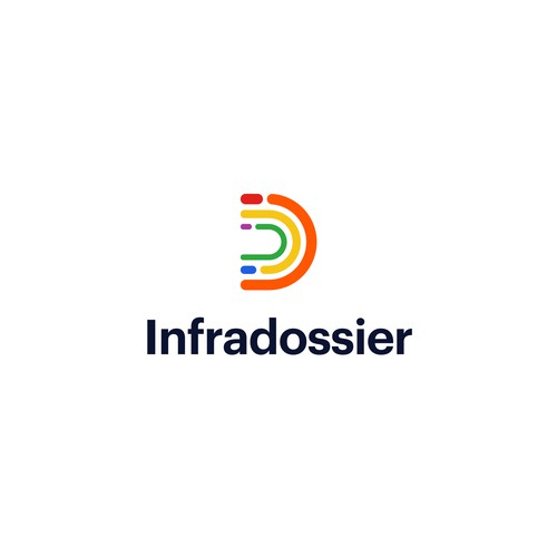 Infrastructure logo with the title 'Infradossier Logo Design'