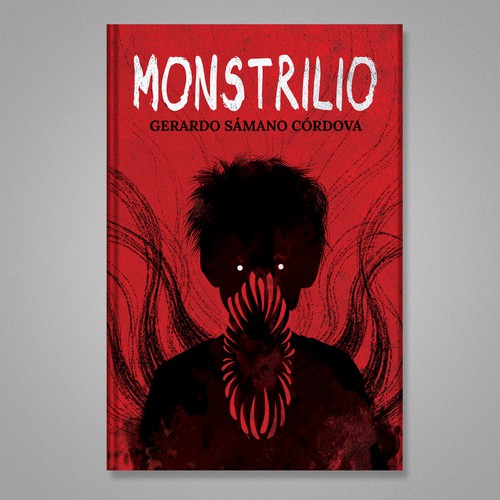 Hand-drawn book cover with the title 'Book Cover Illustration and Design'