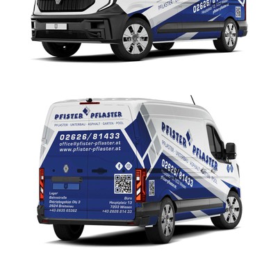Cool informative style car wrap