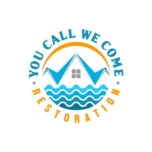 Restoration logo with the title 'Modern logo for 'You Call We Come''