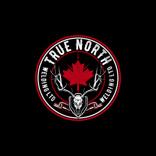 Welding design with the title 'True North Logo'