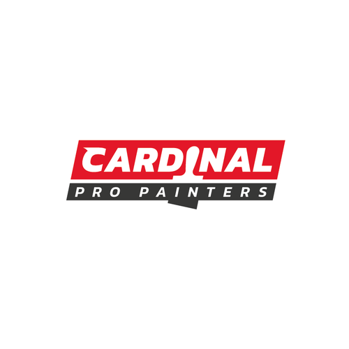 Painter logo with the title 'Logo concept for CARDINAL PRO PAINTERS'