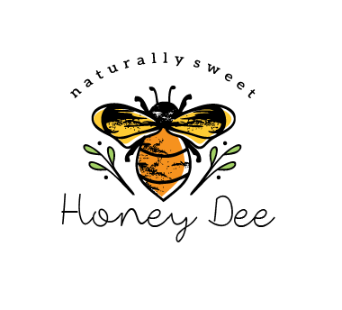 Beekeeping logo with the title 'Honey Dee'