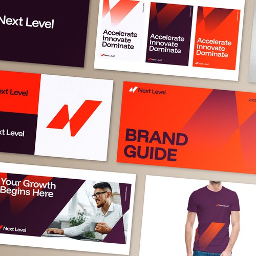 Modern design with the title 'Sophisticated logo and brand identity for recruitment company. '