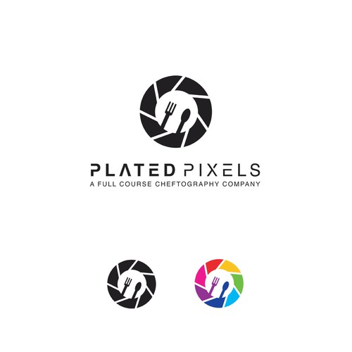 Culinary logo with the title 'Full service cheftography company'