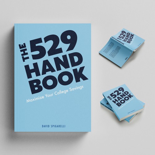 College book cover with the title 'Book cover design'