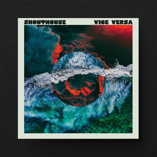 Surreal design with the title 'Album cover design'