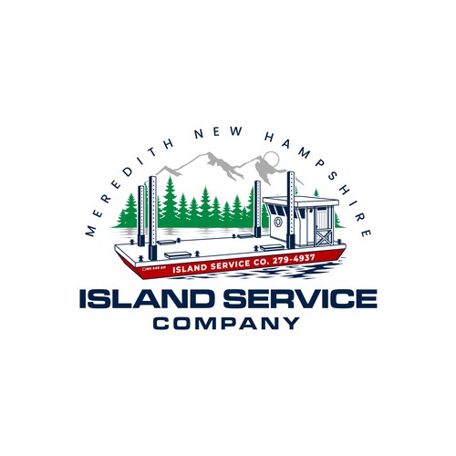 River logo with the title 'Island Service Co'