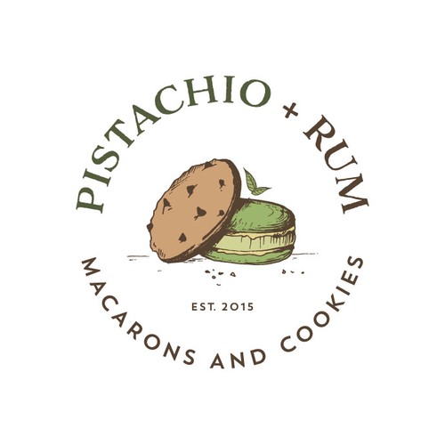 Cookie design with the title 'create a captivating image or illustration for a wholesome cookie bakery'