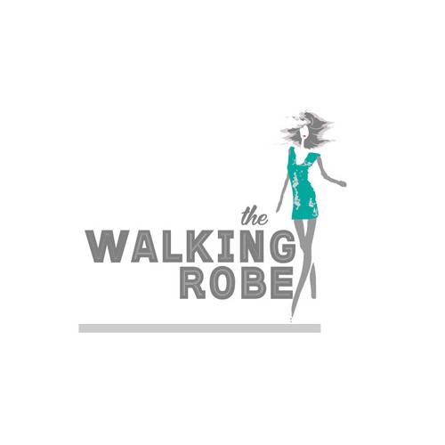 Walk logo with the title ' logo for The Walking Wardrobe'