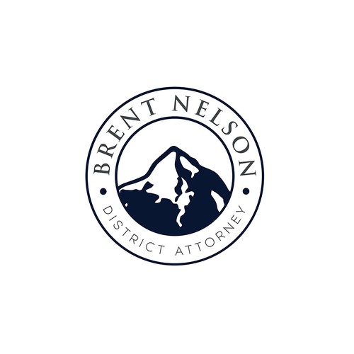 Navy blue logo with the title 'Brent Nelson'