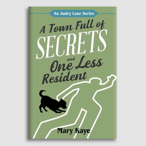 Dog book cover with the title 'Book cover for cozy mystery series'