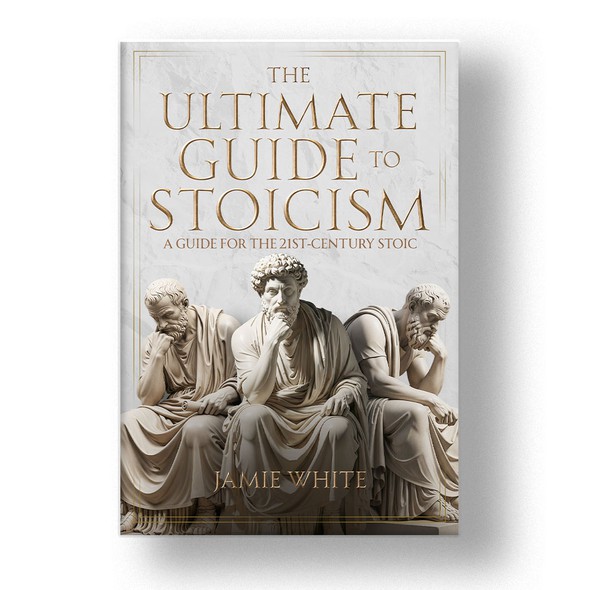Philosophy book cover with the title 'The Ultimate Guide of Stoicism'