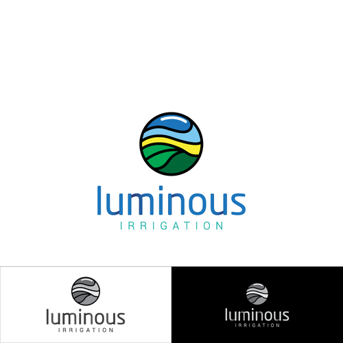 Luminous logo with the title 'Luminous Irrigation Logo'