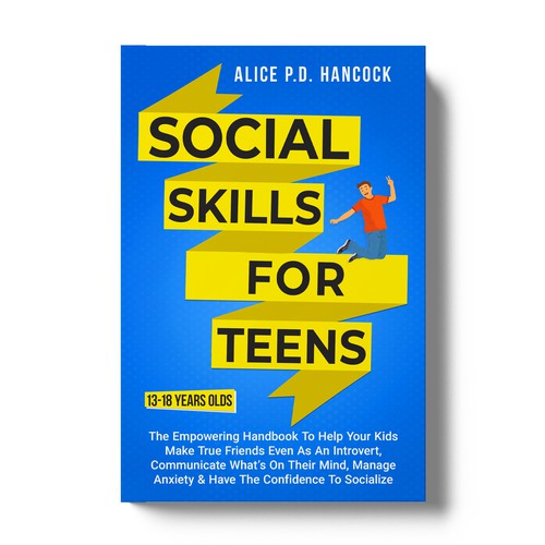 Teen book cover with the title 'Book Cover Design'