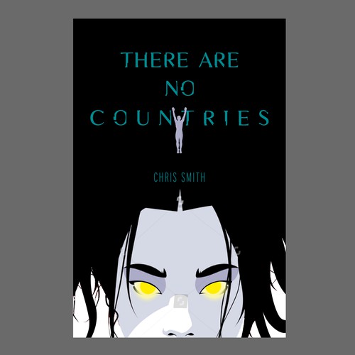 Graphic book cover with the title 'Book cover contest entry'