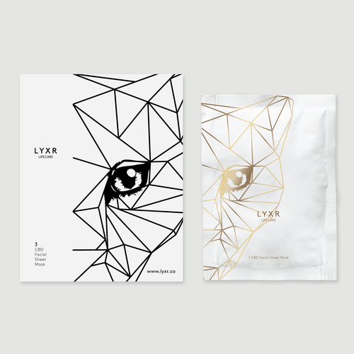Gold packaging with the title 'LYXR Packaging'