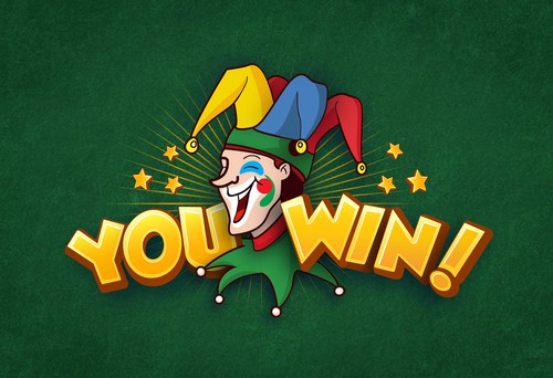 Joker design with the title 'Joker illustration'