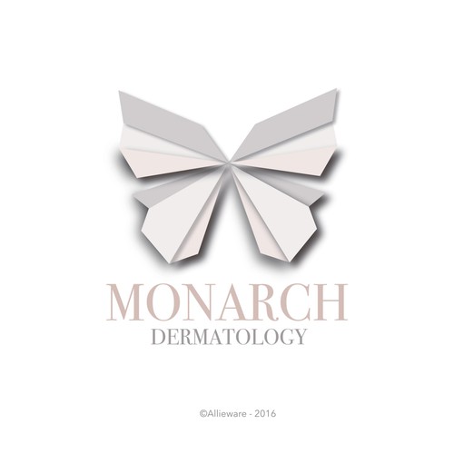 Delicate logo with the title 'Monarch Dermatology'