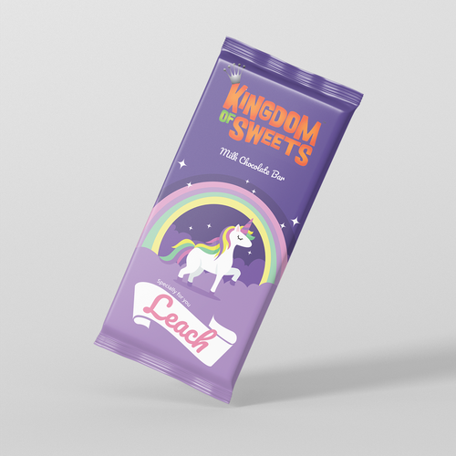 Sweets packaging with the title 'Chocolate Violet Packaging '