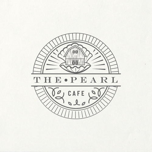 Vintage modern logo with the title 'Logo available for customisation and sale.А logo for a new café'