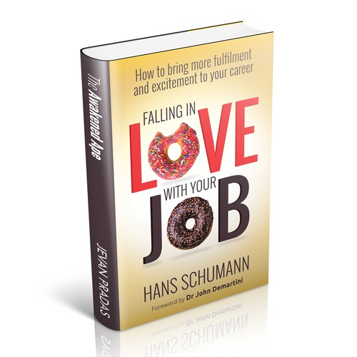 Donut design with the title 'falling in love!'