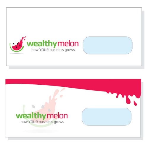 Envelope brand with the title 'NEED: Brand Identity for a FUN consulting company helping businessesgrow. '