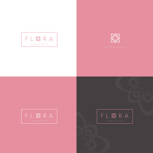 Floral design with the title 'Flora - creative florist'