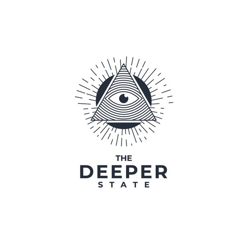 Round logo with the title 'The Deeper State'