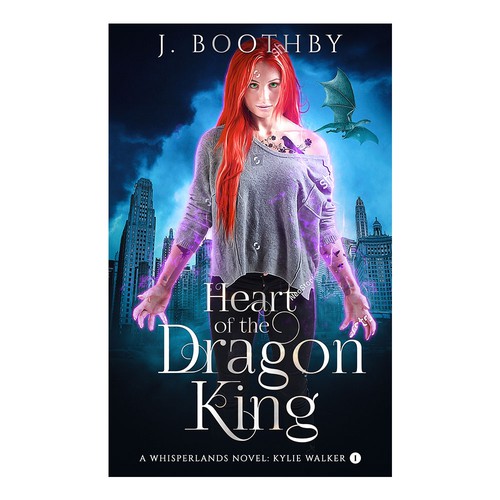 Kindle book cover with the title 'Heart of the Dragon King Book Cover.'