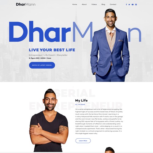 Blogger design with the title 'personal branding'