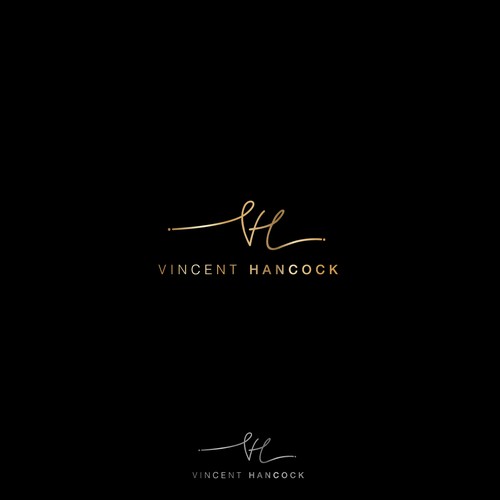 Signature logo with the title 'Vincent Hancock LOGO'