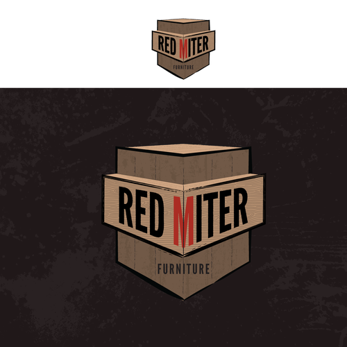 Recycle logo with the title 'Vintage logo for custom furniture designer'